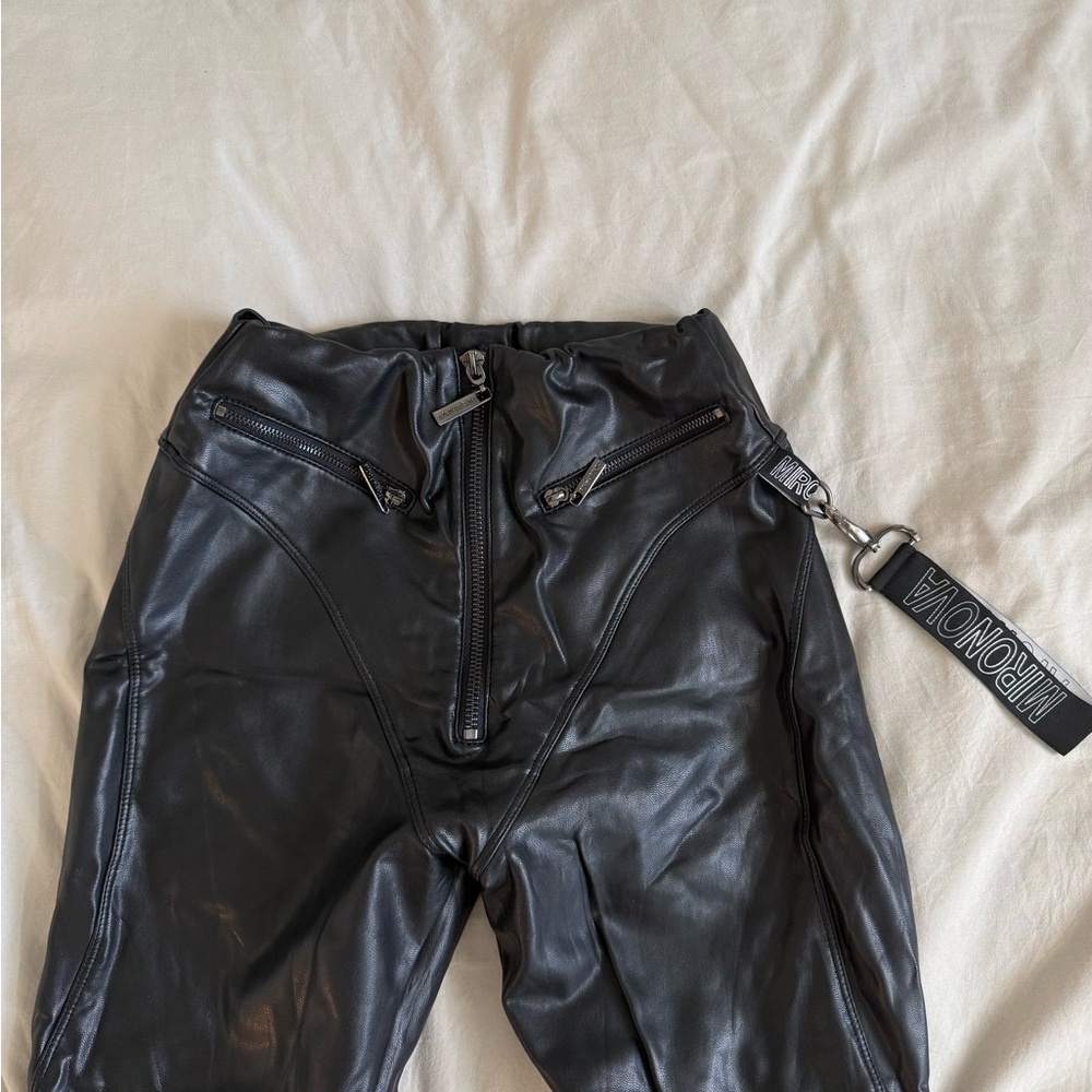 viral iron by MIRONOVA SCULPTING Black Leather Pants XS